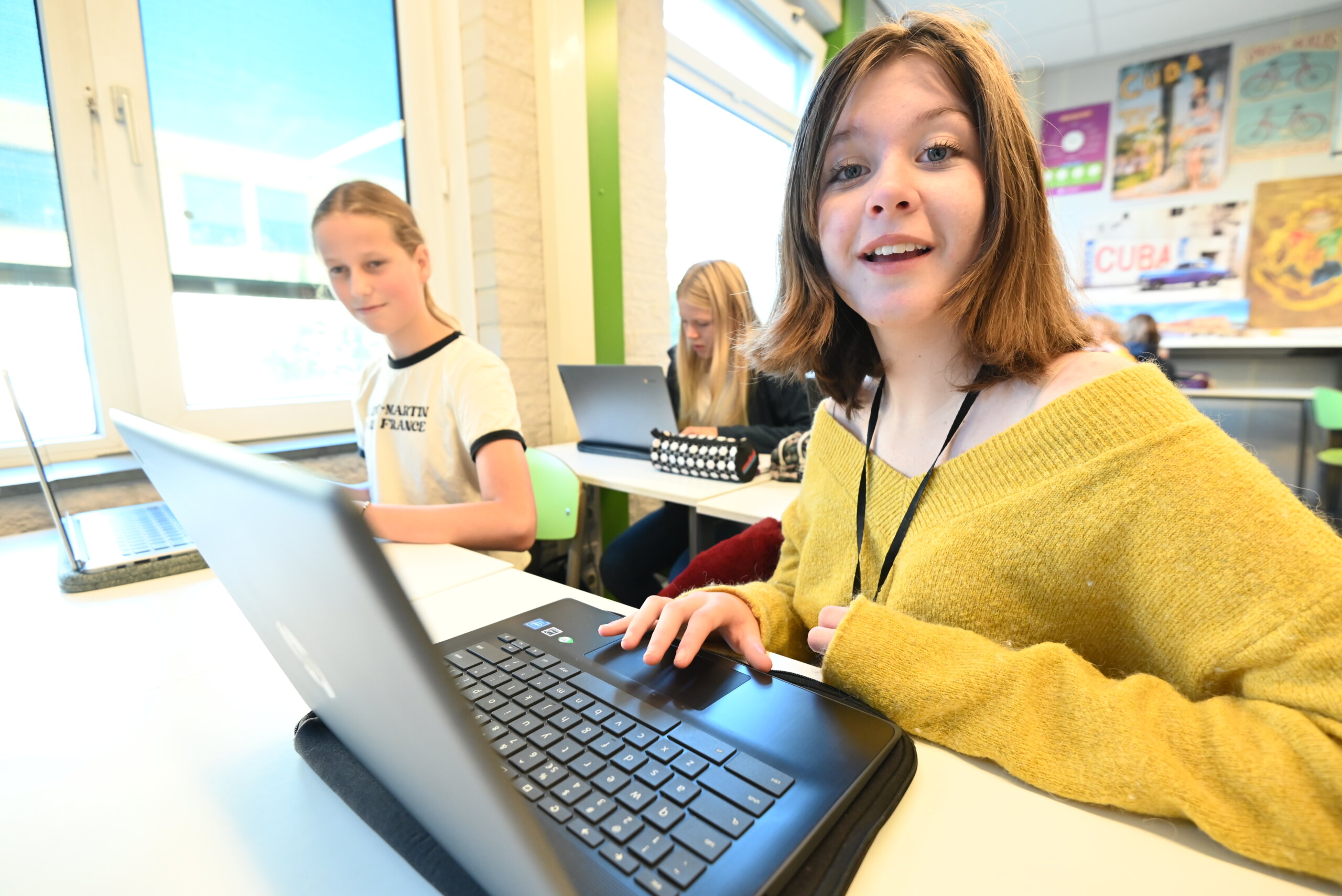 Digitaal onderwijs met eigen laptop op het Dalton College Alkmaar